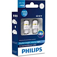 Philips 127994000KX2 X-tremeUltinon LED luz interior para coche W5W T10 4000K 12V- 2 unidades
